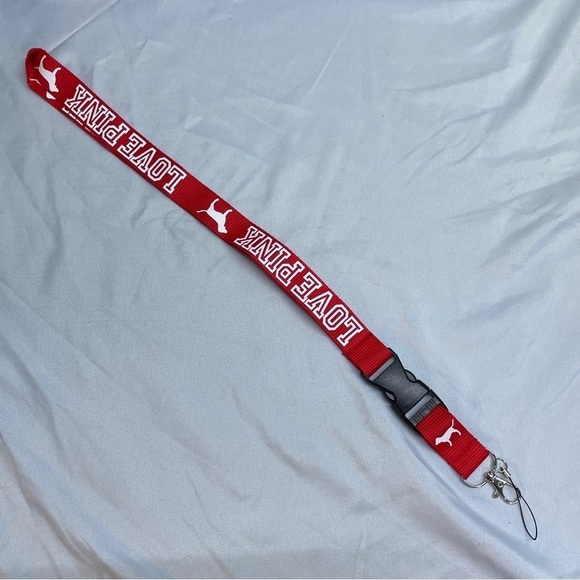 Pink by Victoria secret NWOT red and white lanyards four available - Picture 1 of 5